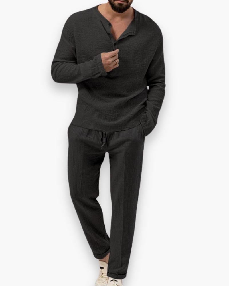 Men's Smart Casual Two-Piece Set