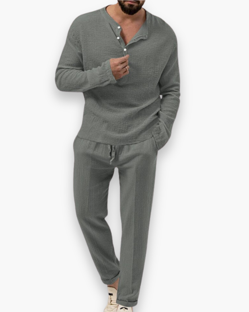 Men's Smart Casual Two-Piece Set