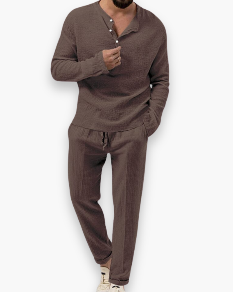 Men's Smart Casual Two-Piece Set