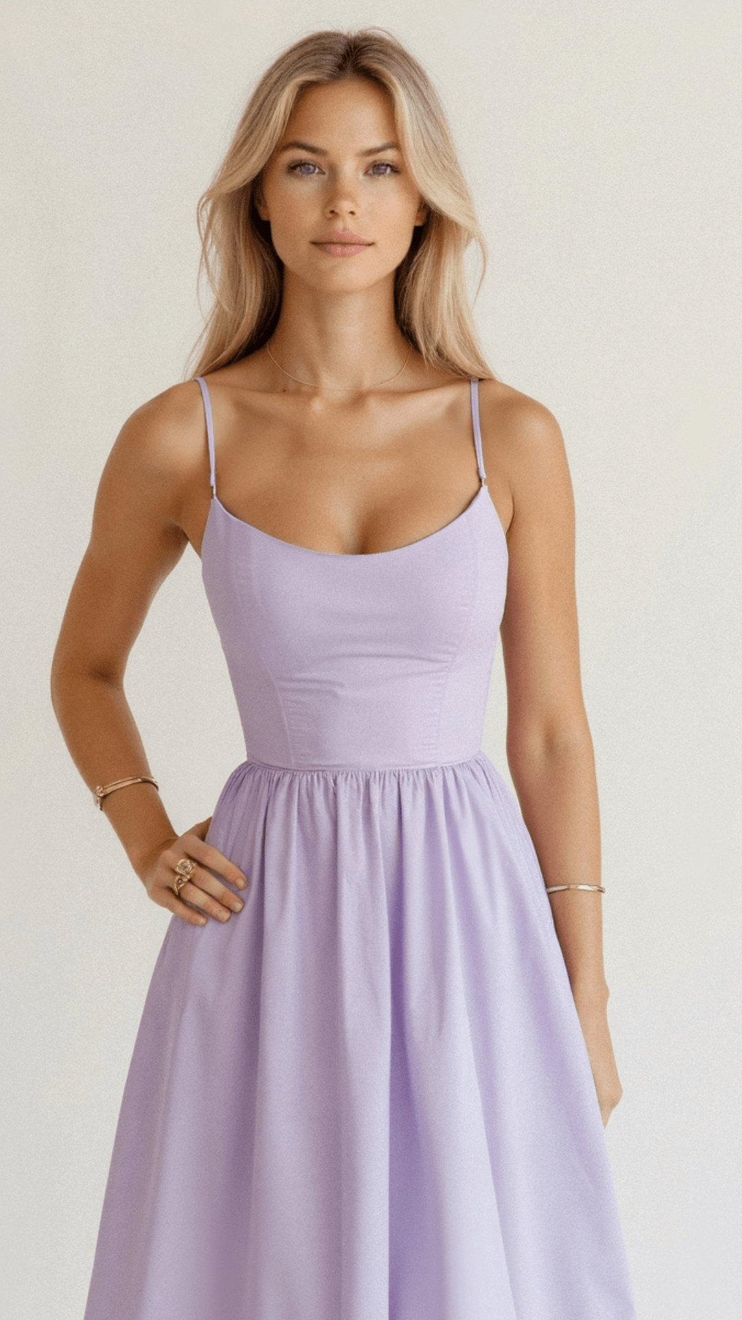 Women's A-Line Pocketed Midi Dress