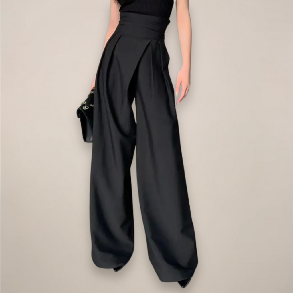 Women's High Waist Wide Leg Trousers