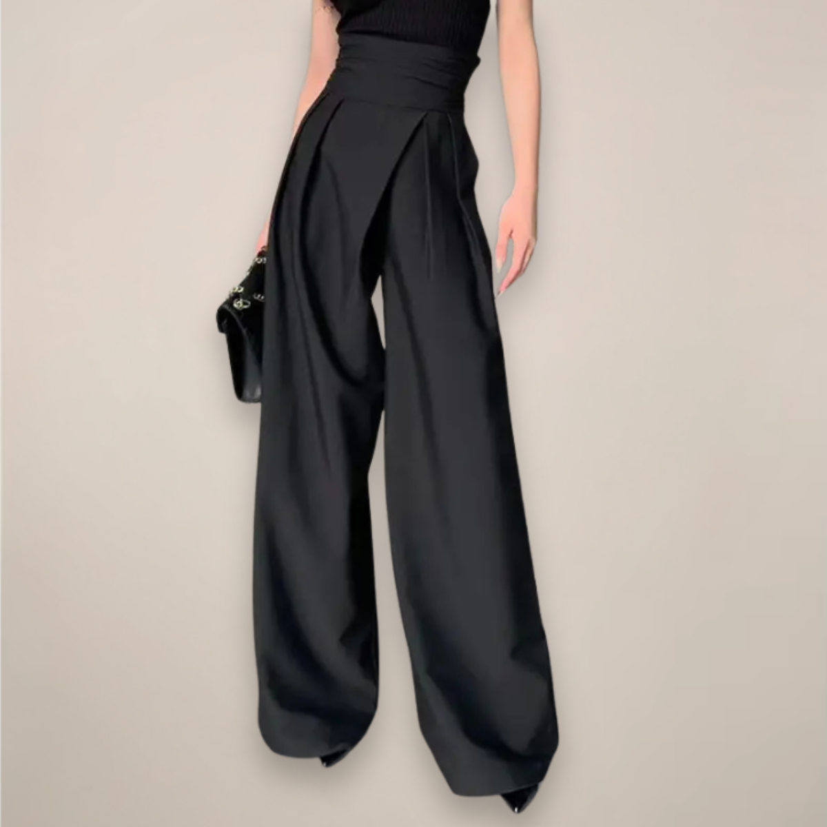 Women's High Waist Wide Leg Trousers
