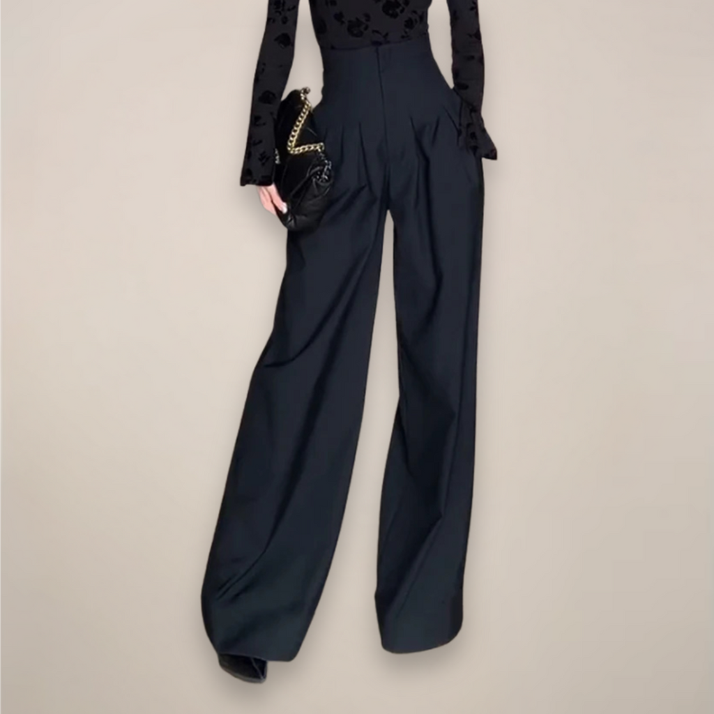 Women's High Waist Wide Leg Trousers