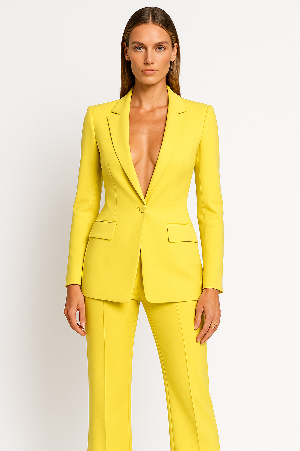 Women's Open Front Blazer Suit Set