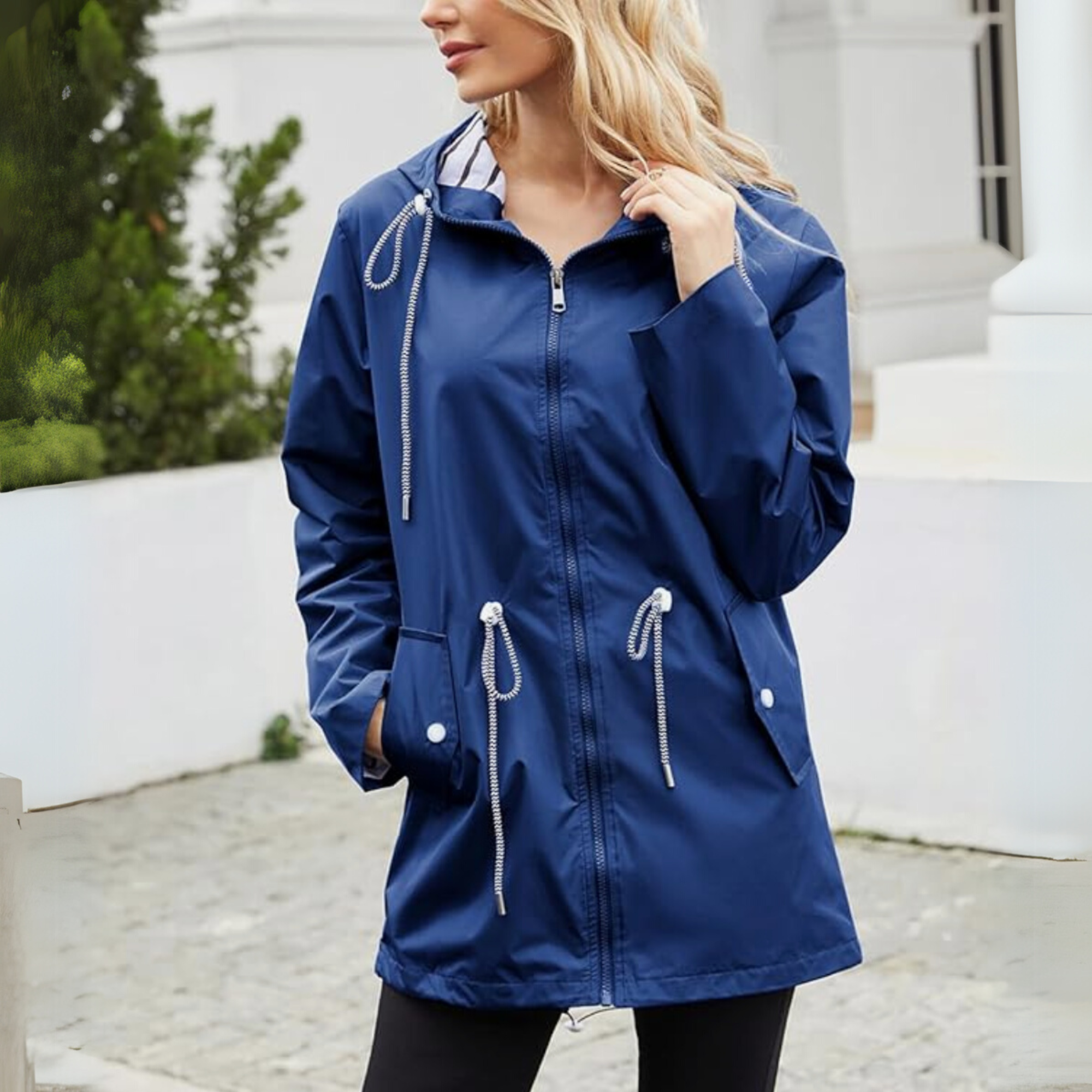 Women’s Hooded Zip-Up Parka Coat