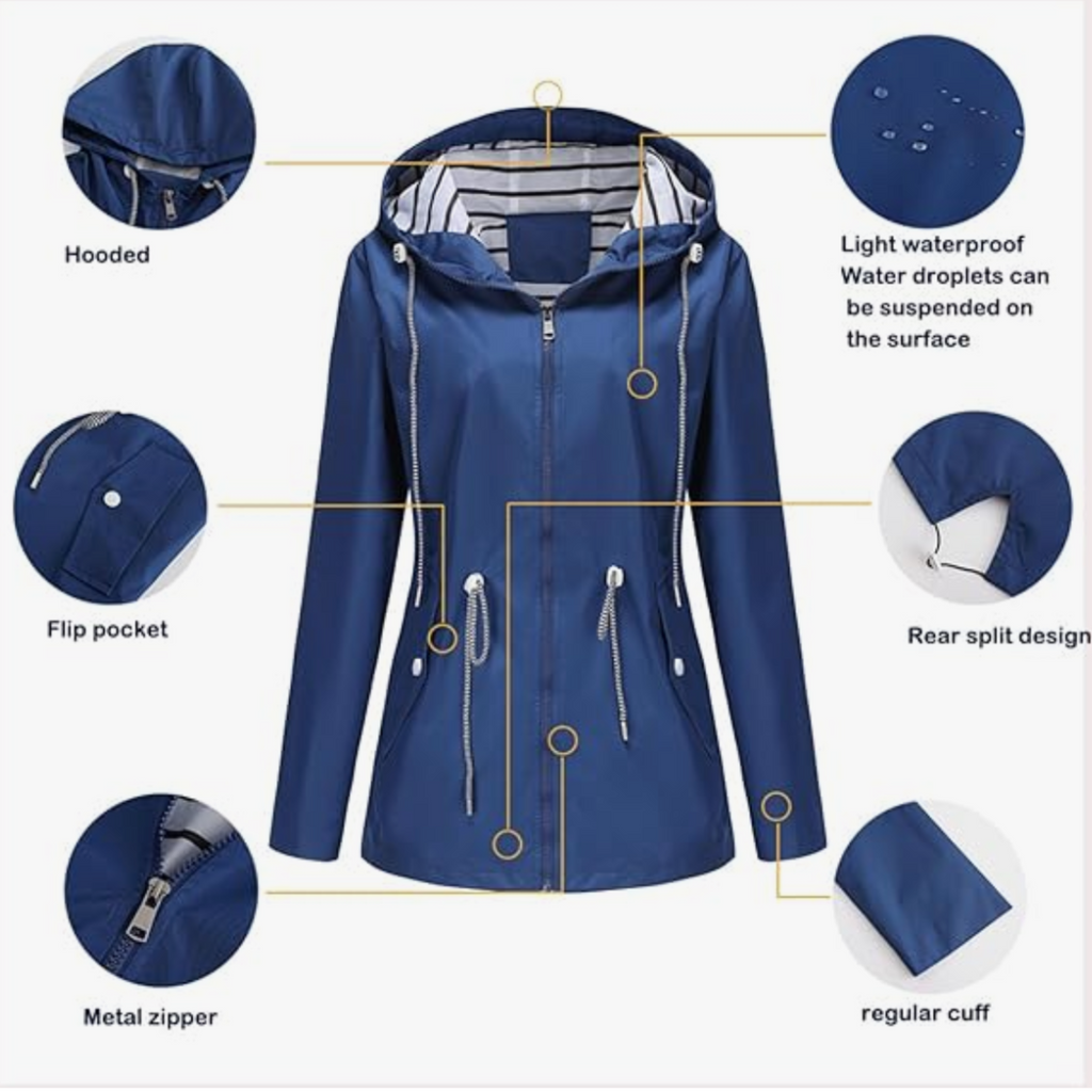 Women’s Hooded Zip-Up Parka Coat