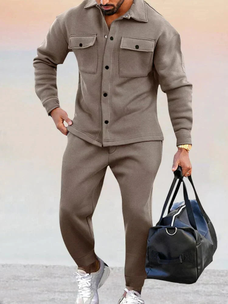Men's Tailored Overshirt and Tapered Trouser Set