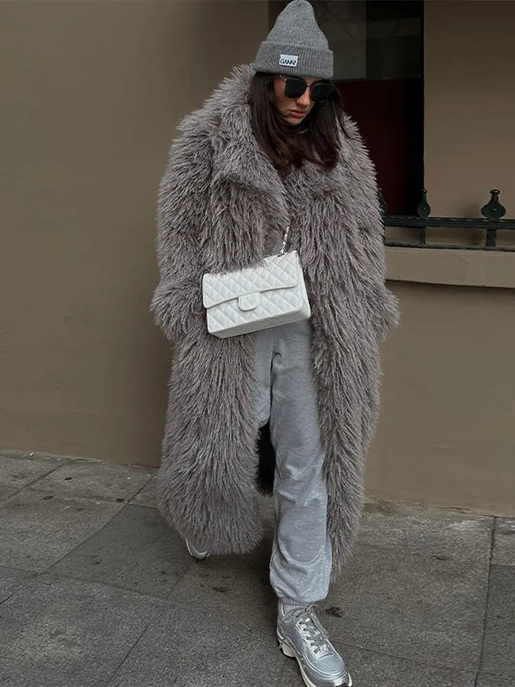 Women's Oversized Plush Coat