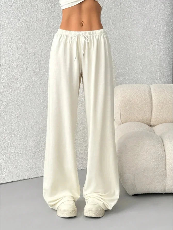Women's Wide-Leg Drawstring Waist Joggers