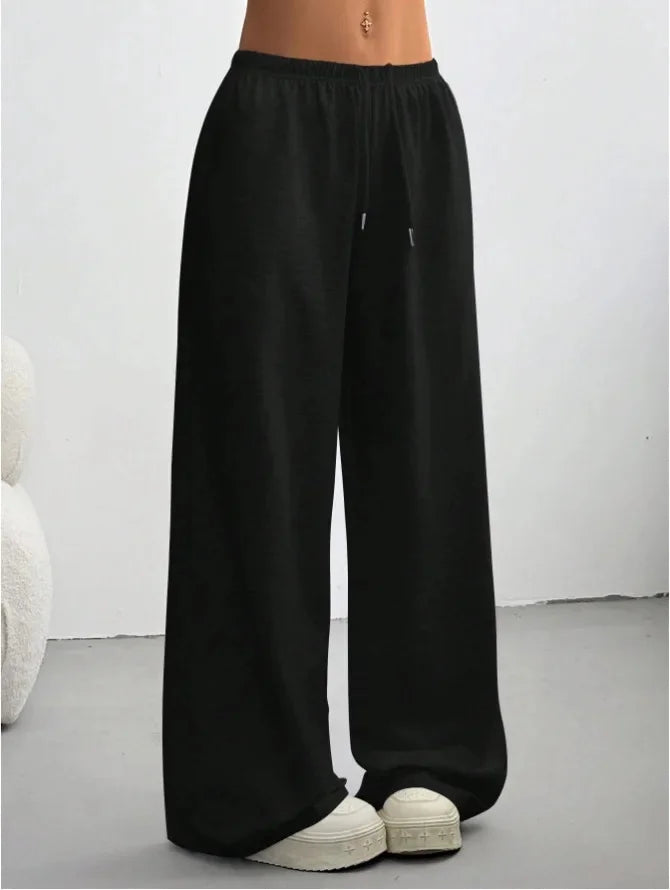Women's Wide-Leg Drawstring Waist Joggers