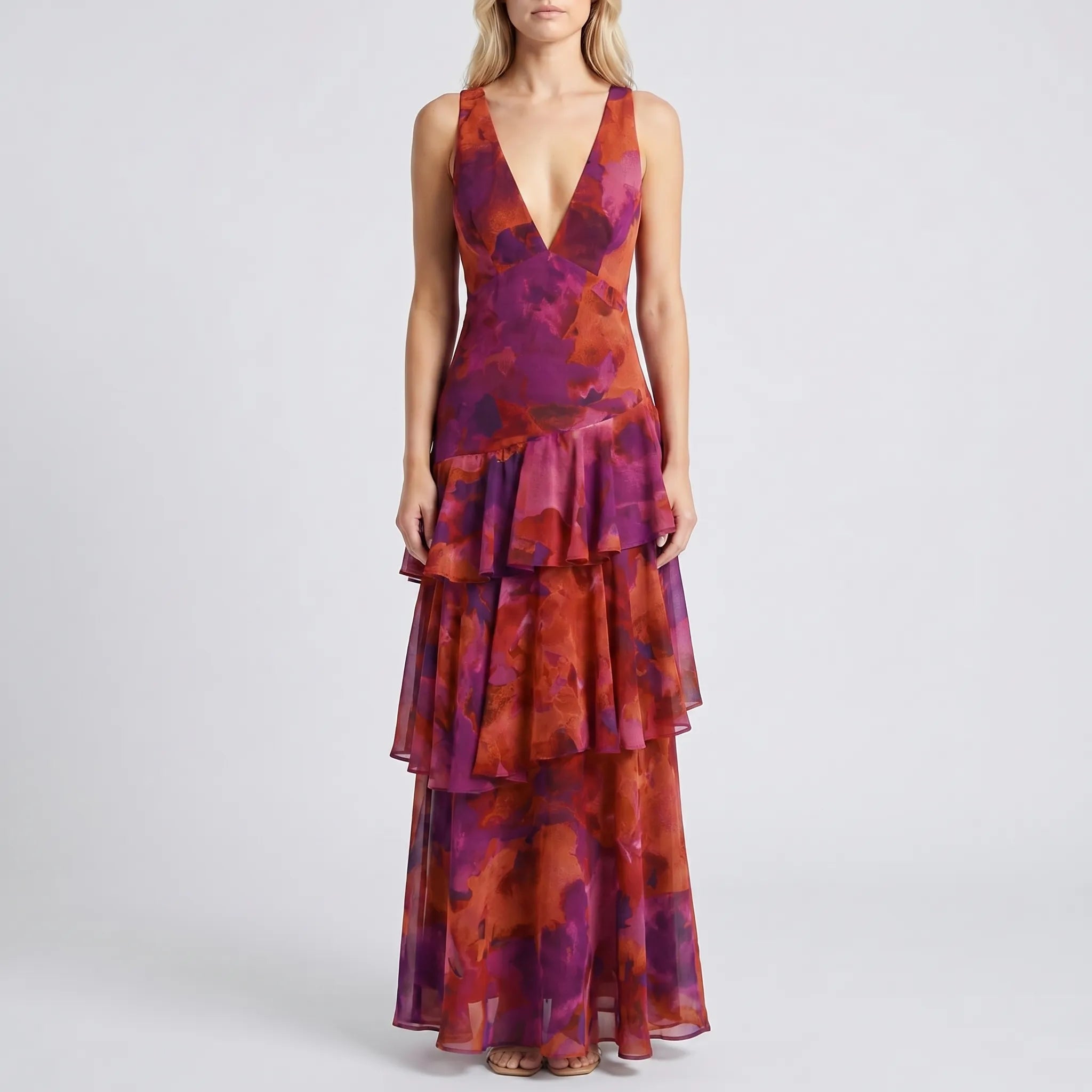 Women’s Floral Tiered Maxi Dress