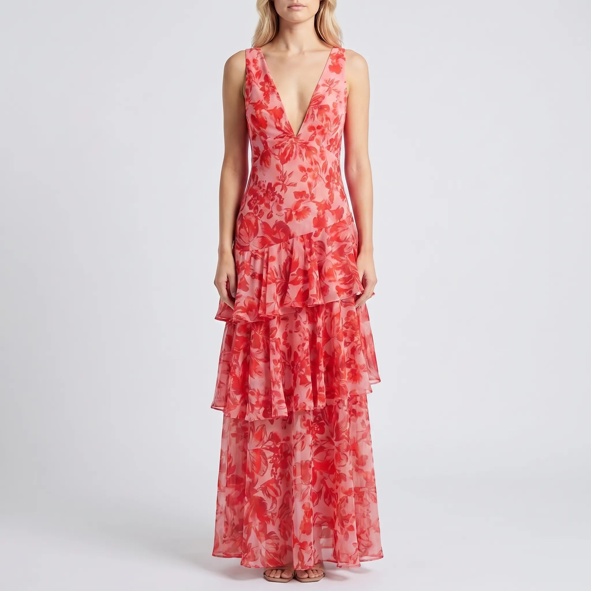 Women’s Floral Tiered Maxi Dress