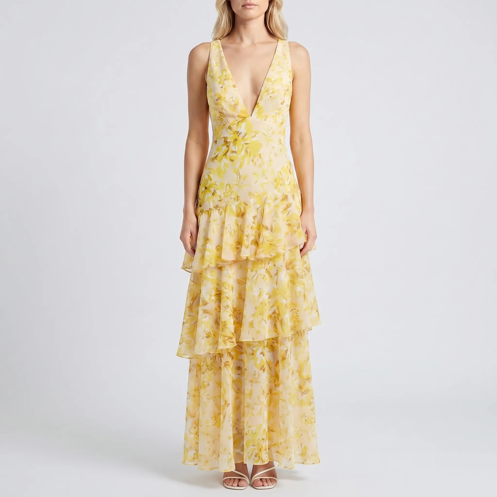 Women’s Floral Tiered Maxi Dress