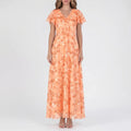 Women’s Floral Wrap Maxi Dress