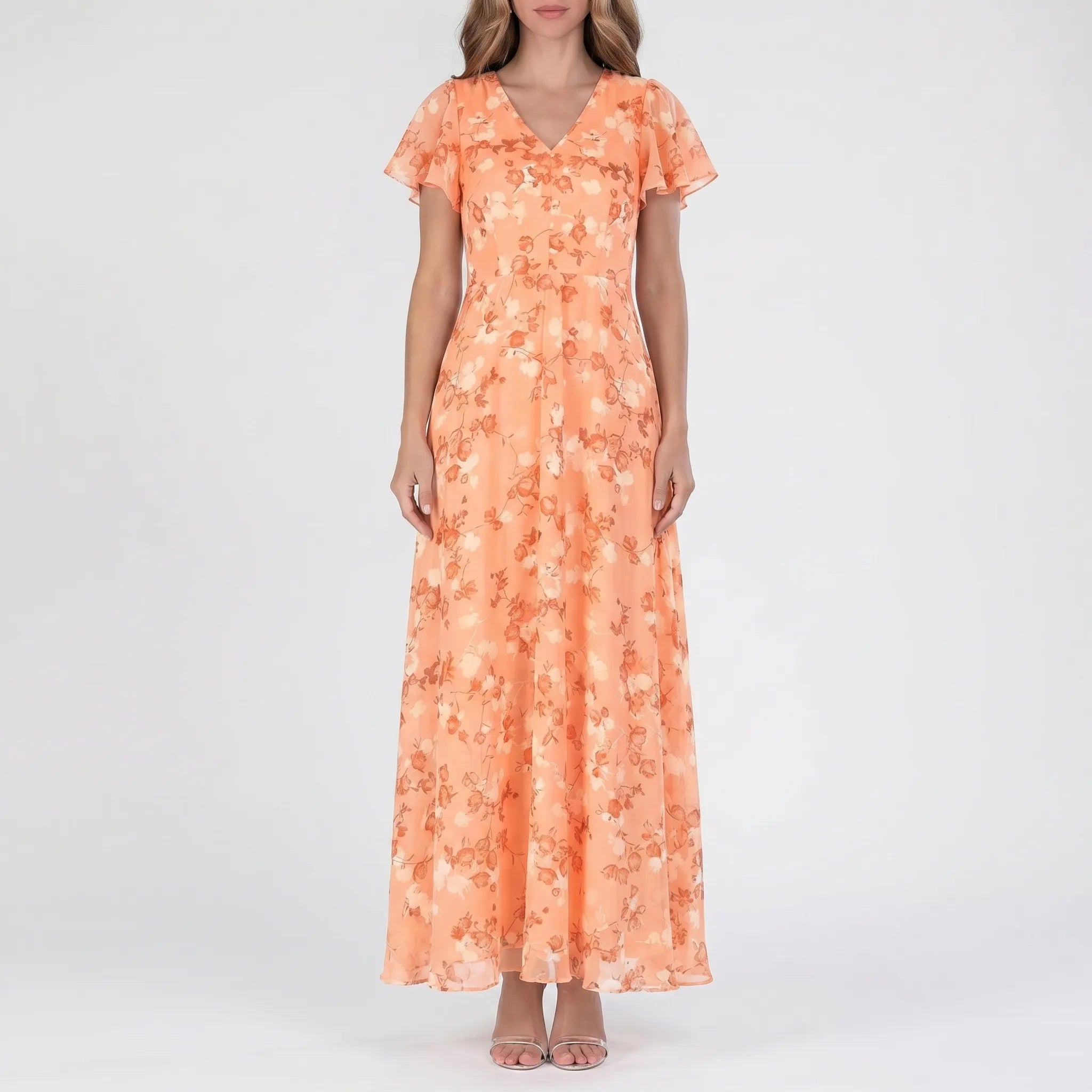 Women’s Floral Wrap Maxi Dress