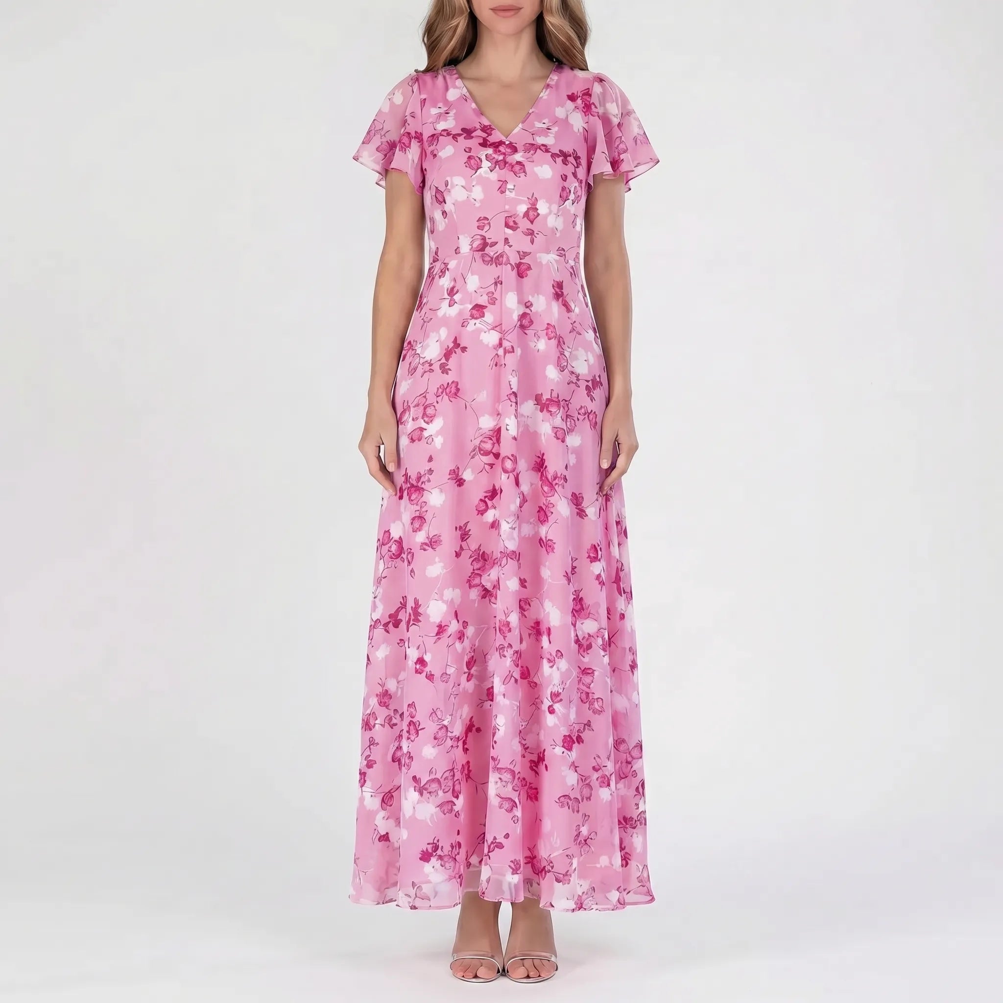 Women’s Floral Wrap Maxi Dress