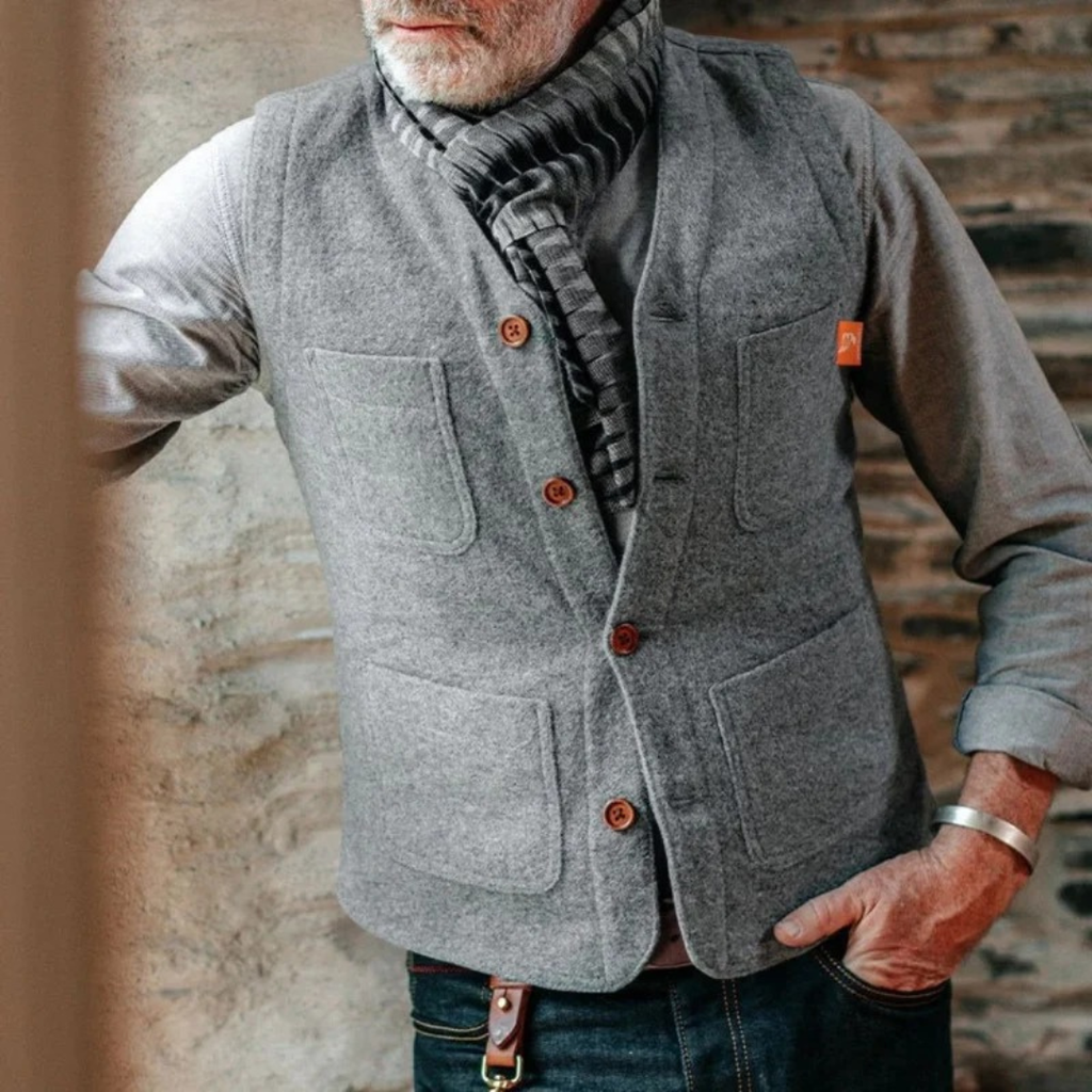 Men's Traditional Sleeveless Buttoned Waistcoat