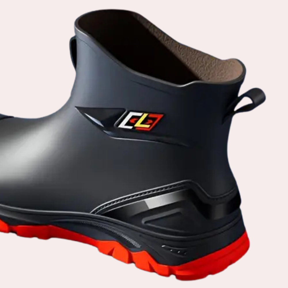 Men's Reinforced Toe Work Boots with Grip Sole
