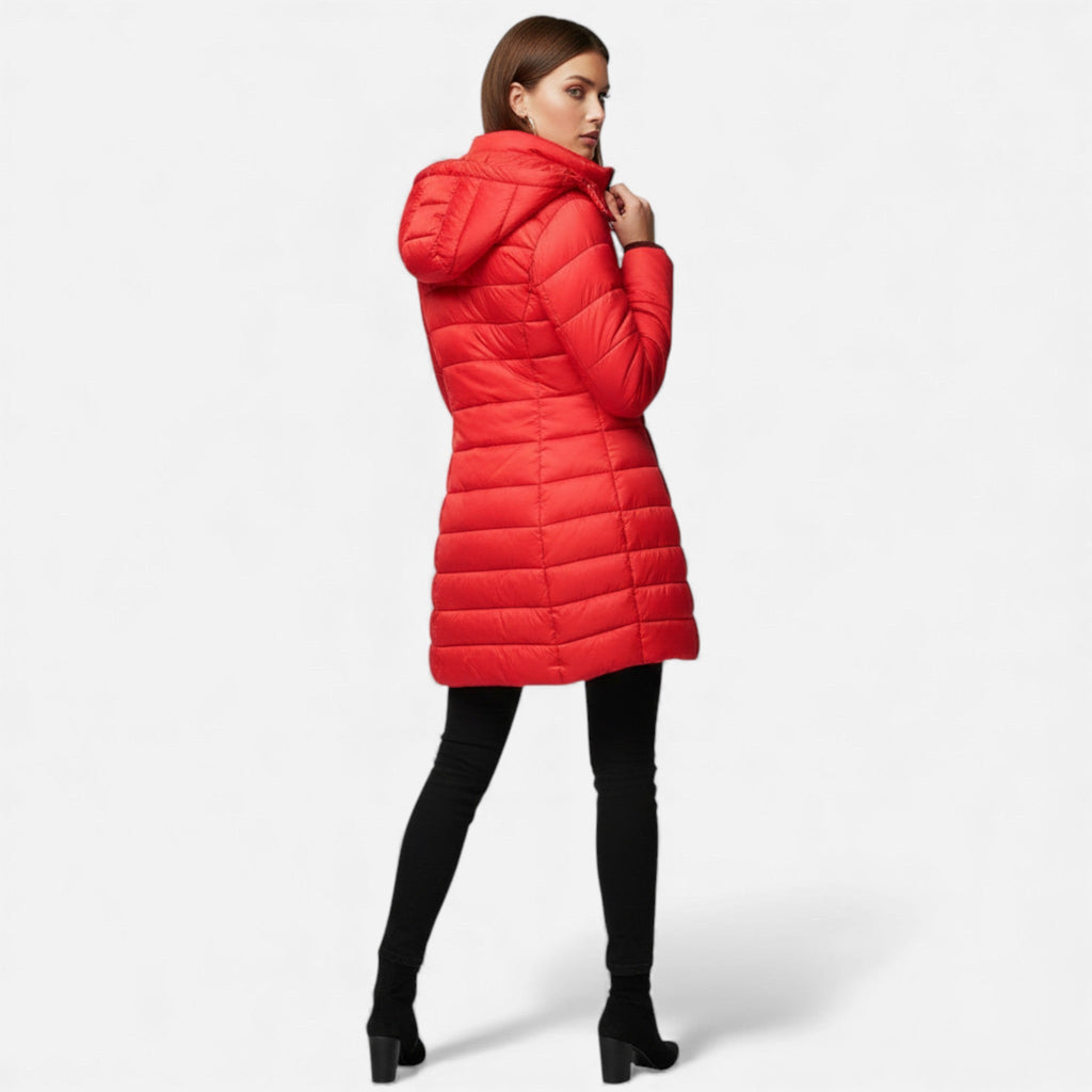 Women's Quilted Slim-Fit Mid-Length Jacket