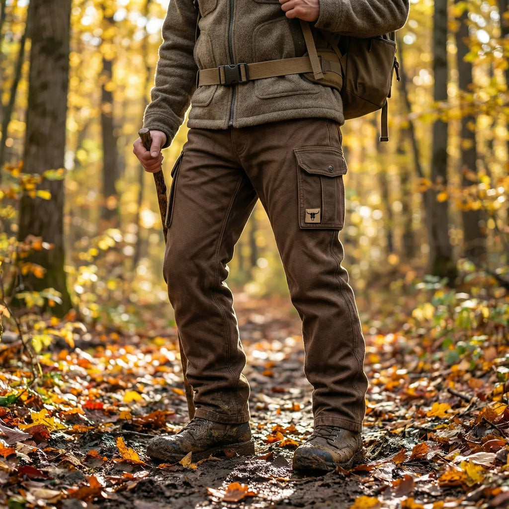 Men's Slim Fit Tapered Utility Cargo Trousers