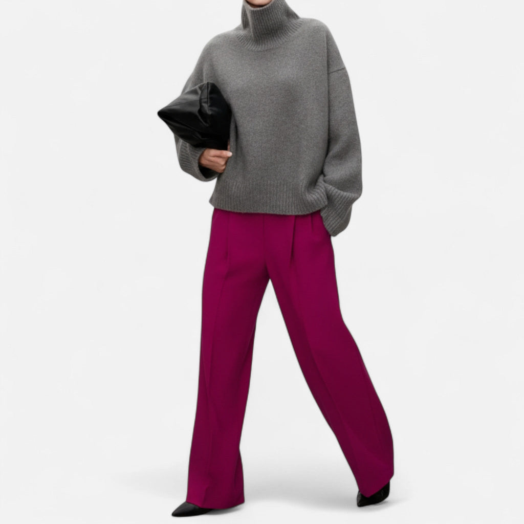 Women's Wool Turtleneck Sweater