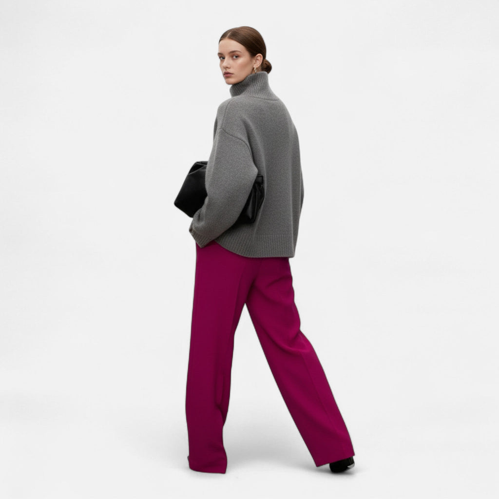 Women's Wool Turtleneck Sweater