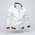 Men’s Lightweight Zip-Front Summer Jacket - White