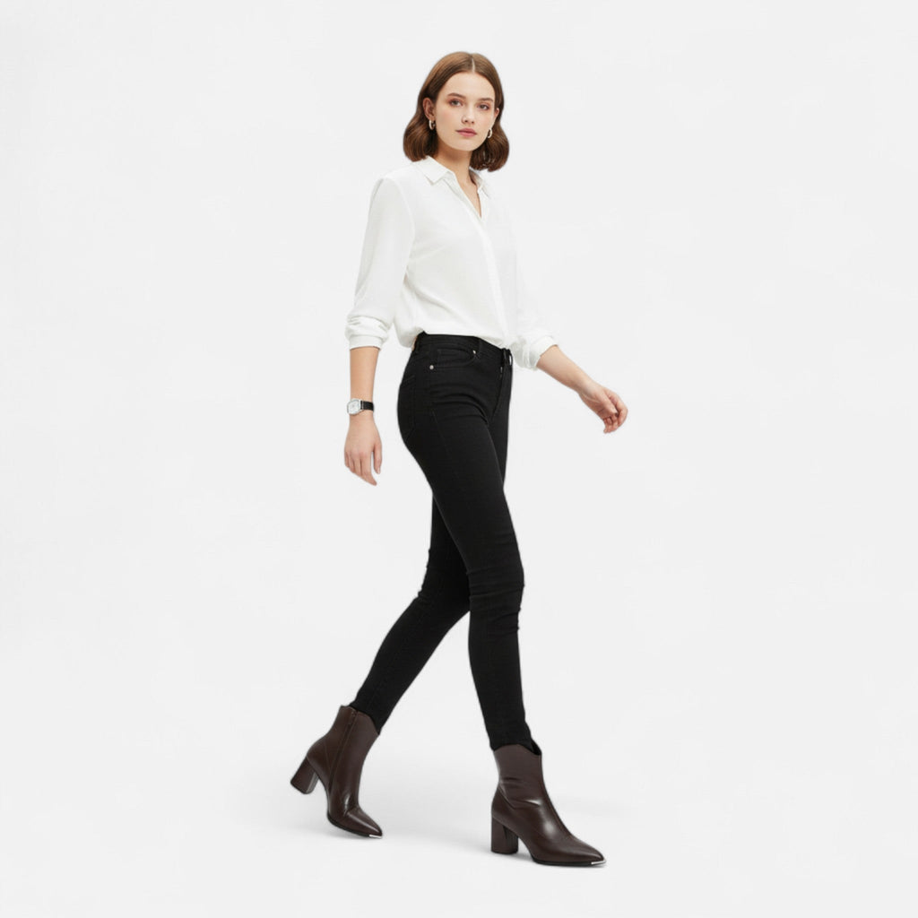 Women's Pointed-Toe Leather Chelsea Boots
