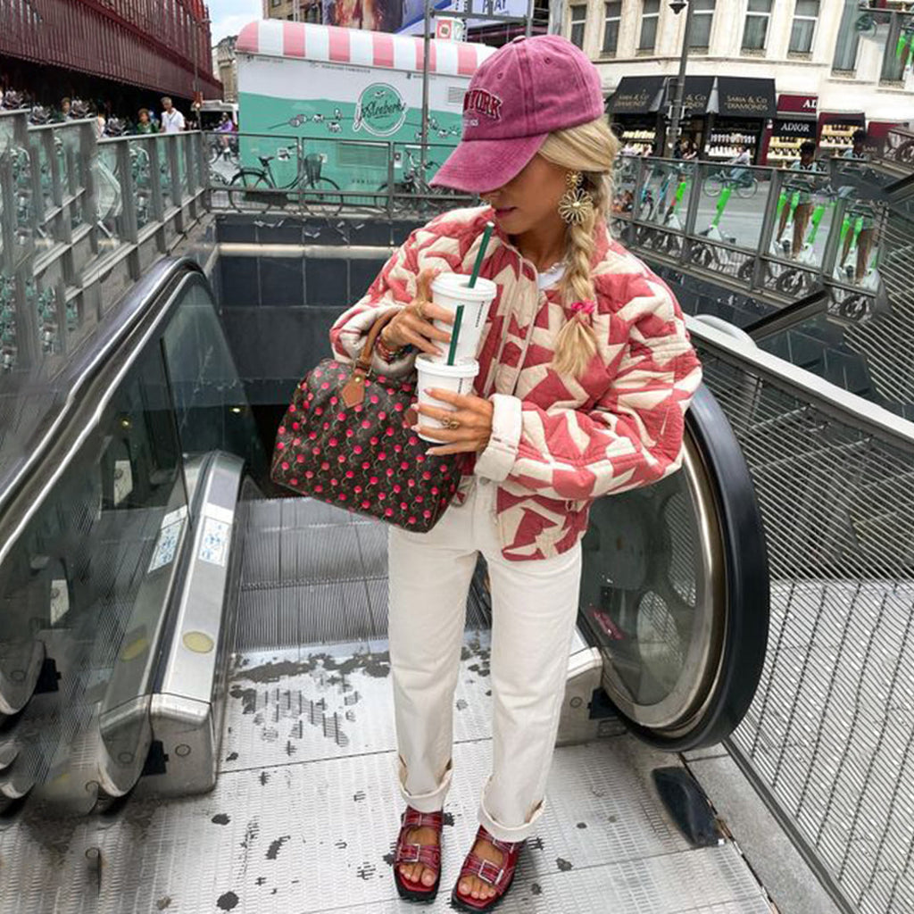 Women's Lightweight Floral Print Layering Jacket