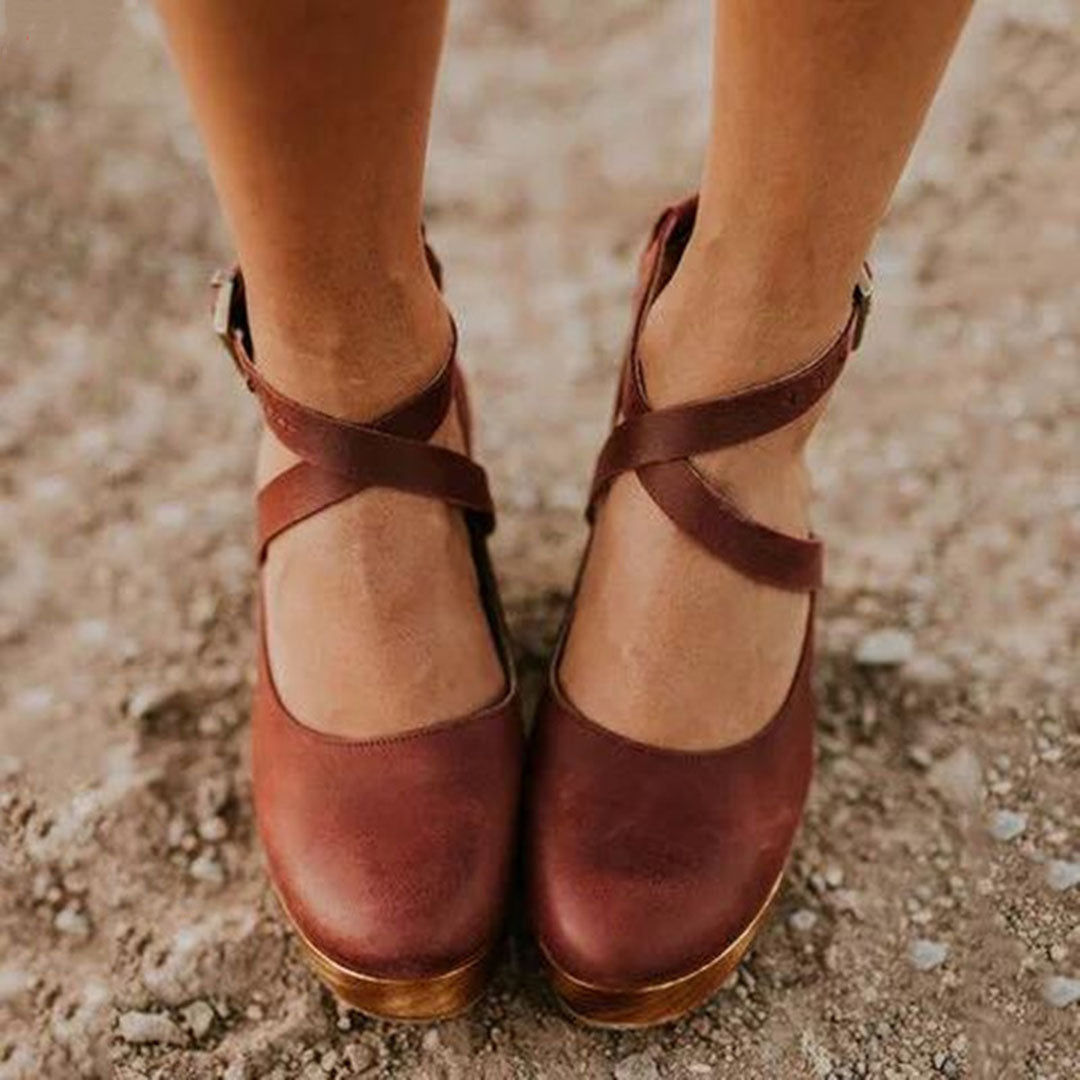 Women's Closed Toe Wedge Heels