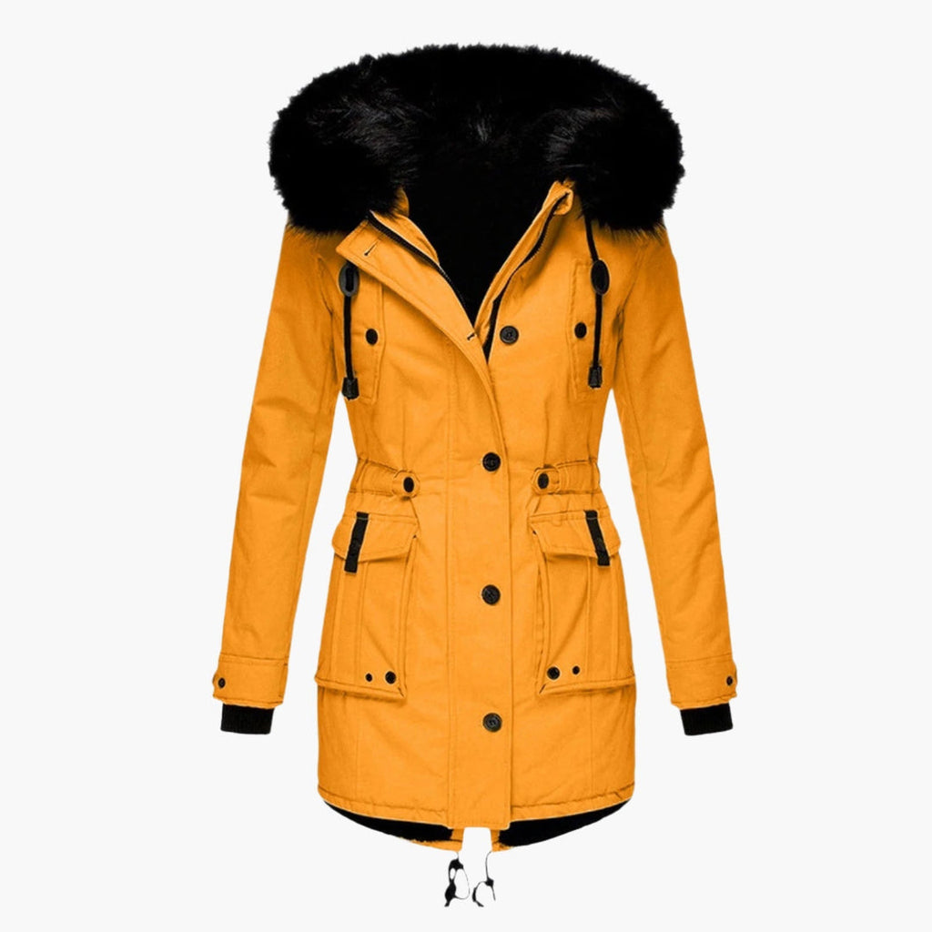 Eloria | Women's Winter Floral Hooded Coat
