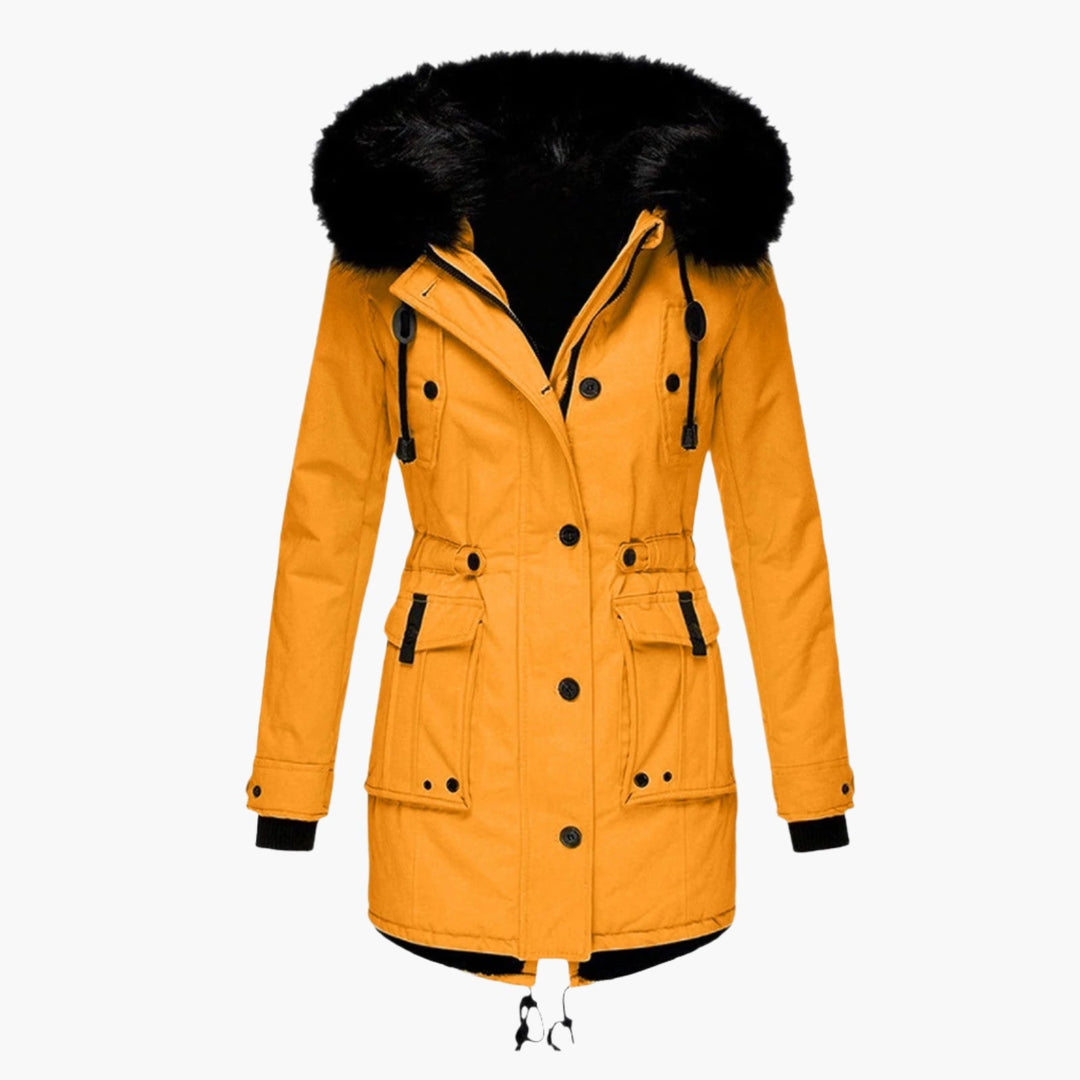 Eloria | Women's Winter Floral Hooded Coat