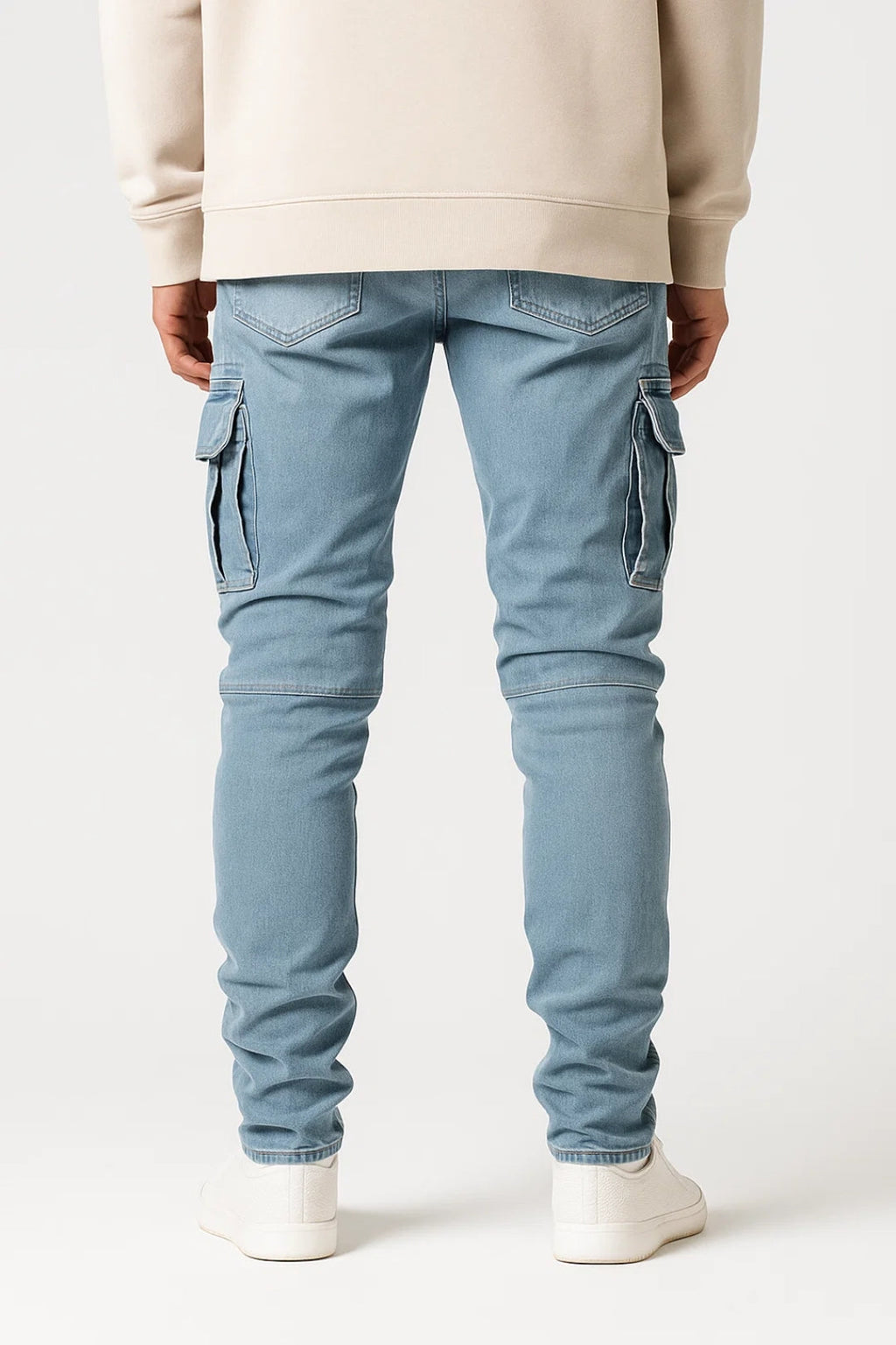 Men's Tapered Cargo Pocket Jeans