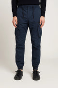 Men's Everyday Cargo Pants with Button Front - Dark Blue