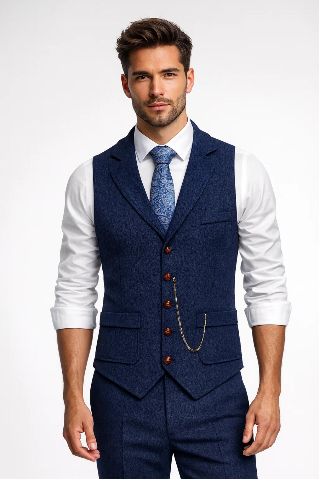 Men's Tailored Notch Lapel Waistcoat