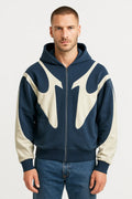 Men's Minimalist Zip-Up Hooded Jacket