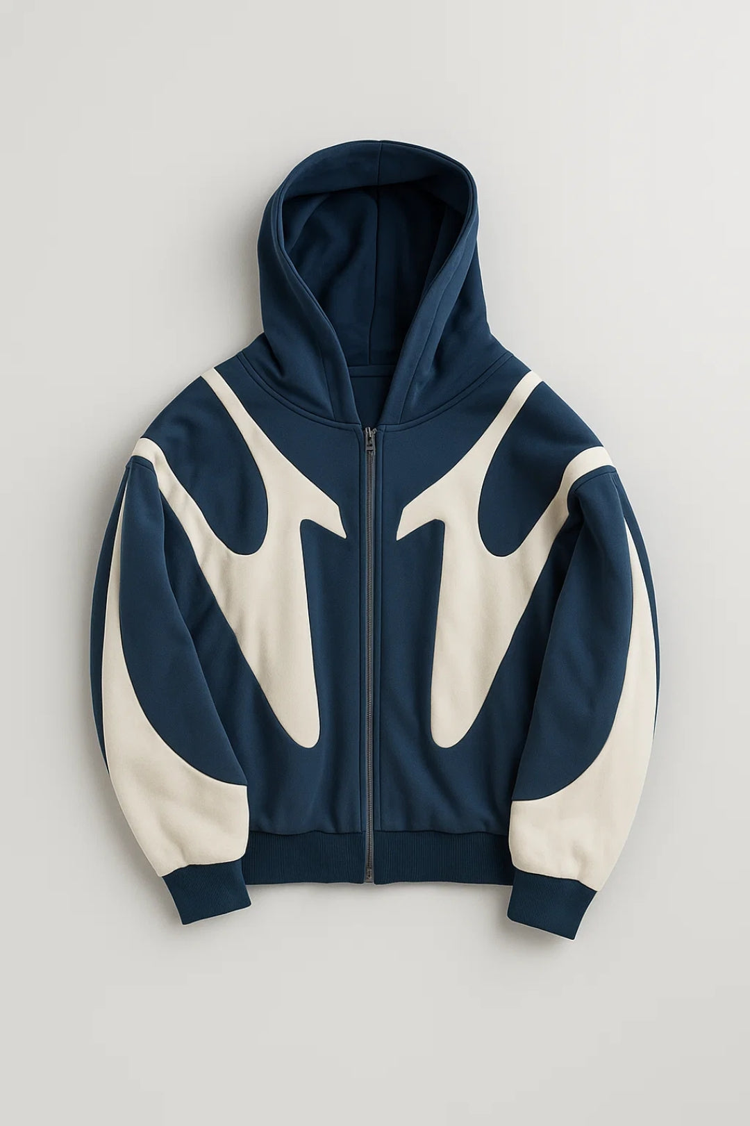 Men's Minimalist Zip-Up Hooded Jacket