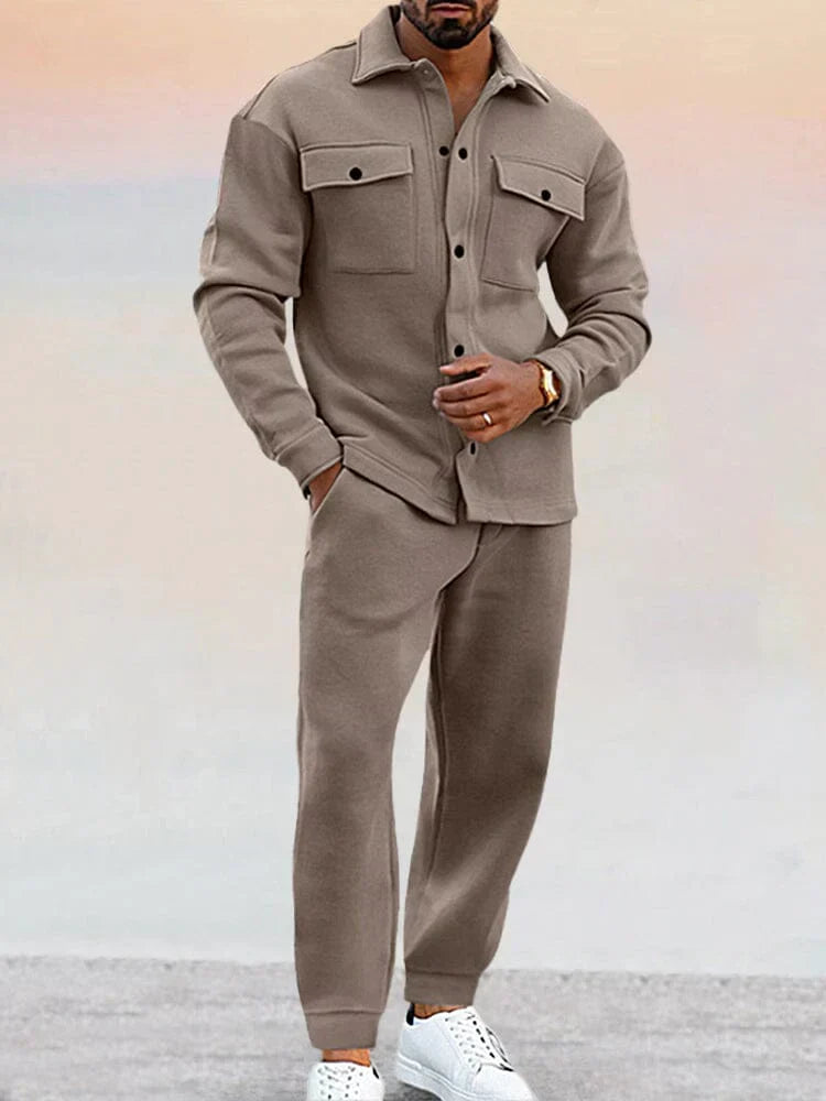 Men's Tailored Overshirt and Tapered Trouser Set