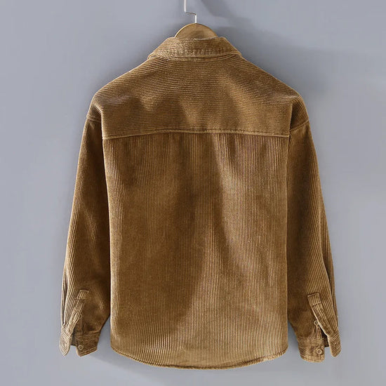 Men's Corduroy Button-Up Overshirt Jacket