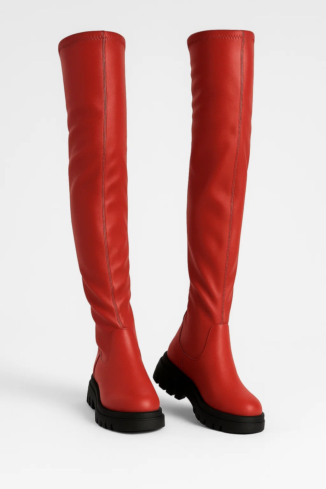Women's Over-the-Knee Boots with Chunky Sole