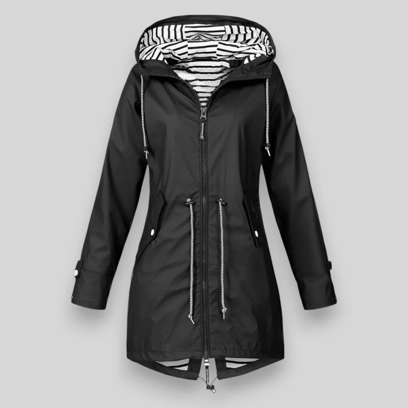 Women’s Hooded Zip-Up Parka Coat