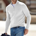 Men's Lightweight Quarter-Zip Sweater with Raised Collar