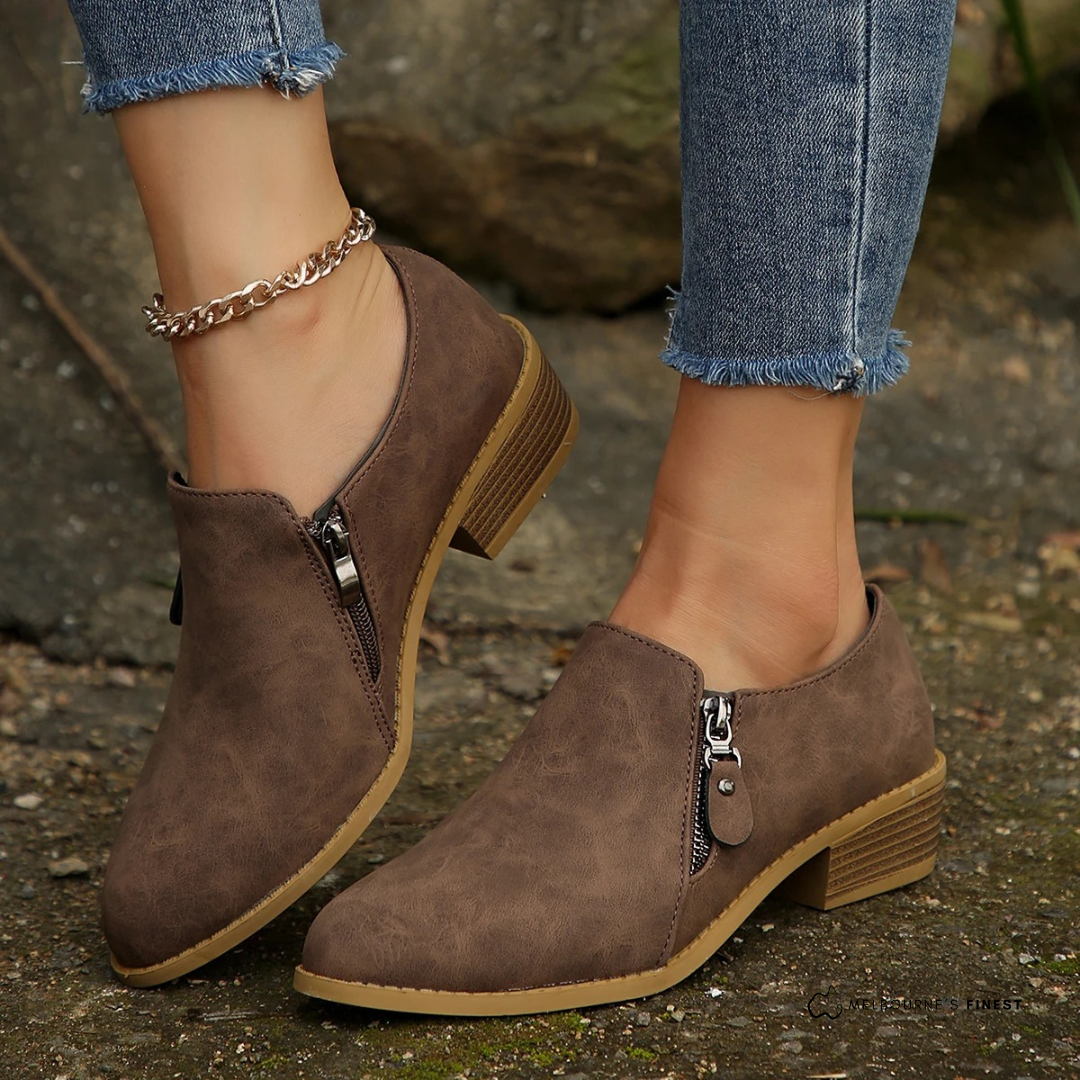 Women's Orthopedic Zip-Up Ankle Boots