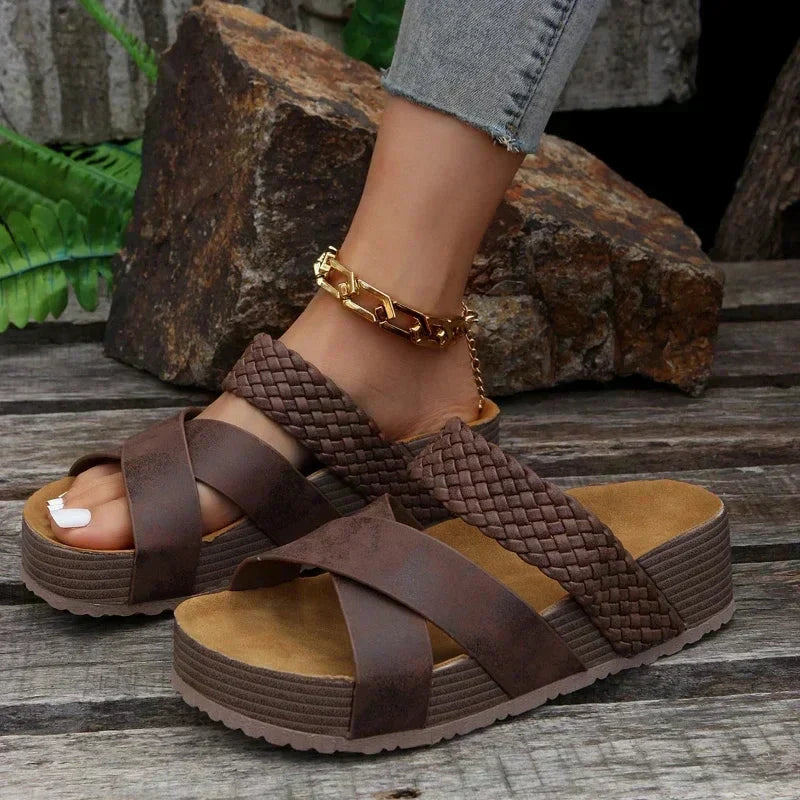 Women's Orthopedic Platform Strap Sandals