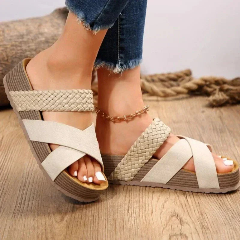 Women's Orthopedic Platform Strap Sandals