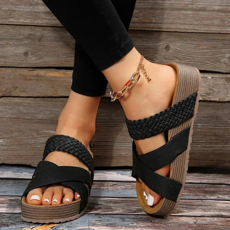 Women's Orthopedic Platform Strap Sandals
