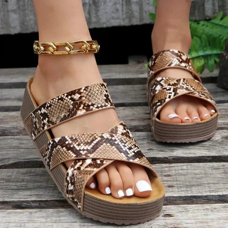 Women's Orthopedic Platform Strap Sandals