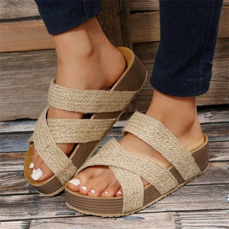 Women's Orthopedic Platform Strap Sandals