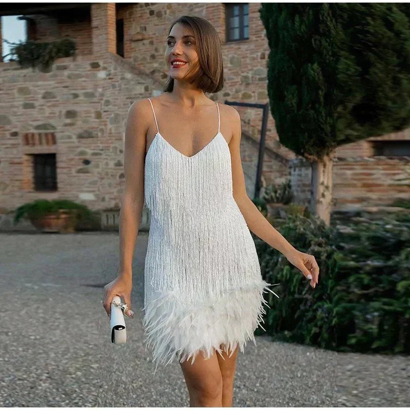 Women's Sequin Fitted Cocktail Mini Dress