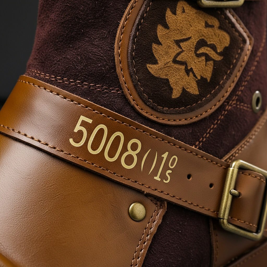 Men's Leather and Suede Buckle Boots